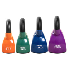 Cortex BodyCurve Vinyl Coated Kettlebell Set 8kg to 20kg