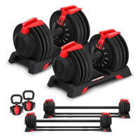 Cortex SM-26 6-in-1 Power Rack with Dual Stack Smith & Cable Machine with 48kg Revolock V2 Adjustable Dumbbells + 130kg Pro Package
