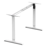 ErgoDesk Electric Standing Desk Frame Only (Suits 120cm to 150cm, White)
