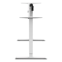ErgoDesk Electric Standing Desk Frame Only (Suits 120cm to 150cm, White)