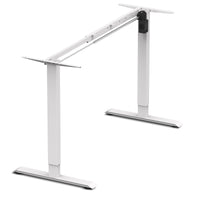 ErgoDesk Dual Motor Electric Standing Desk Frame (Suits 160cm to 180cm, White)