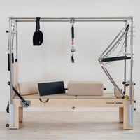 Contour Cadillac Pilates Reformer Machine with Full Trapeze Table (Beige)