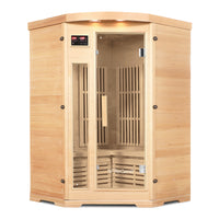 ReGen8 Duo Corner - 2 Person Infrared Sauna (Natural)