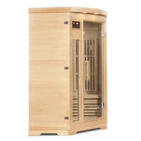 ReGen8 Duo Corner - 2 Person Infrared Sauna (Natural)