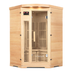 ReGen8 Duo Corner - 2 Person Infrared Sauna (Natural)
