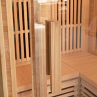 ReGen8 Duo Corner - 2 Person Infrared Sauna (Natural)