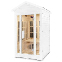 ReGen8 Duo Outdoor - 2 Person Infrared Sauna (White)