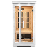 ReGen8 Solo Indoor - 1 Person Infrared Sauna (White)
