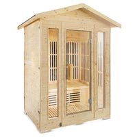 ReGen8 Trio Outdoor - 3 Person Infrared Sauna (Natural)