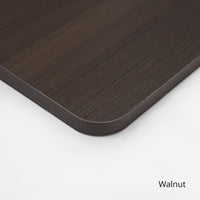 ErgoDesk Dual Motor Electric Standing Desk 160cm (Walnut/Black)