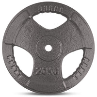 CORTEX 20kg Tri-Grip Standard Plates Fits 25mm Bars (Pair)