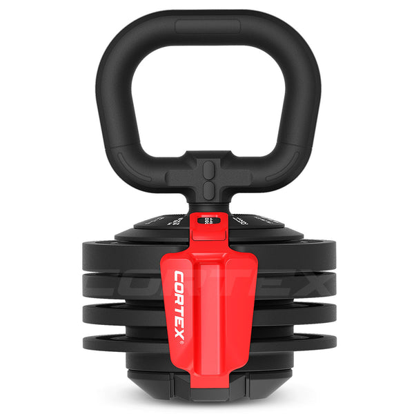 CORTEX Revolock V2 24kg Adjustable Dumbbell + Barbell + Kettlebell All-in-One Set (24kg Single)