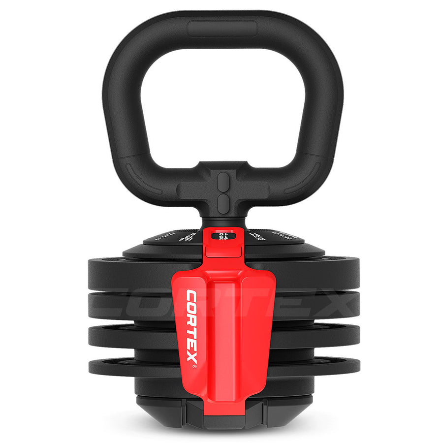 CORTEX Revolock V2 24kg Adjustable Dumbbell + Barbell + Kettlebell All-in-One Set (24kg Single)