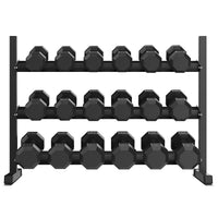 Cortex 360kg Hex Dumbbell Set with Stand 10kg-30kg (9 pairs)