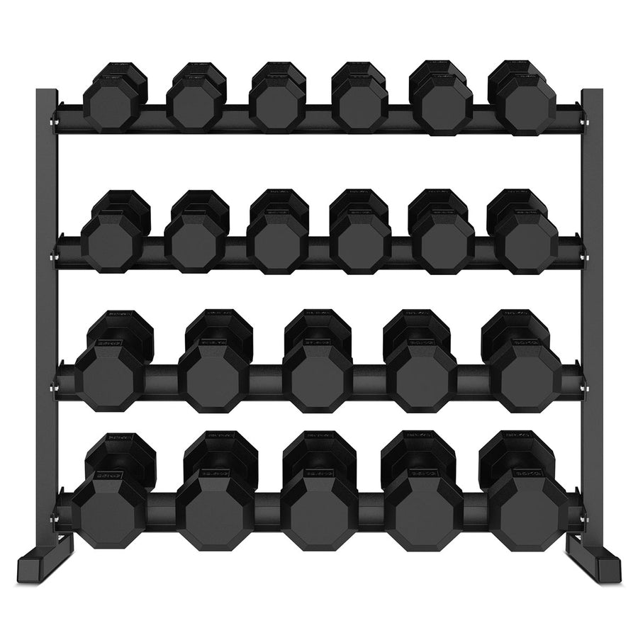 Cortex 495kg Hex Dumbbell Set with Stand 10kg-35kg (11 pairs)