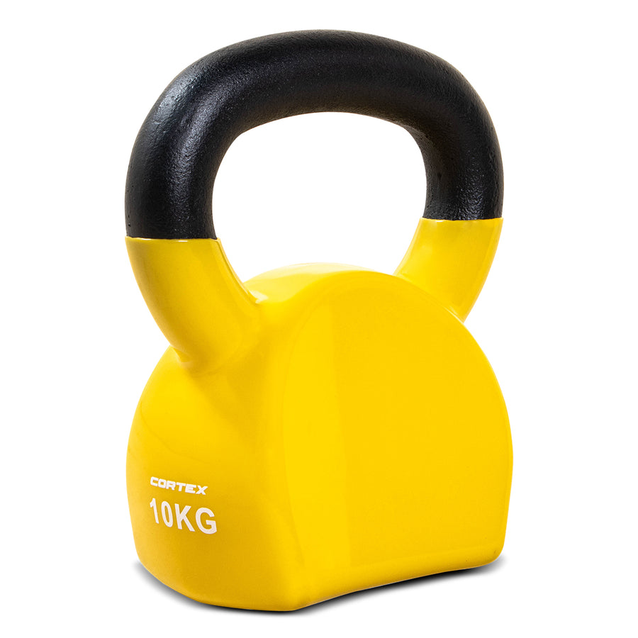 Cortex 10kg BodyCurve Vinyl Coated Kettlebell