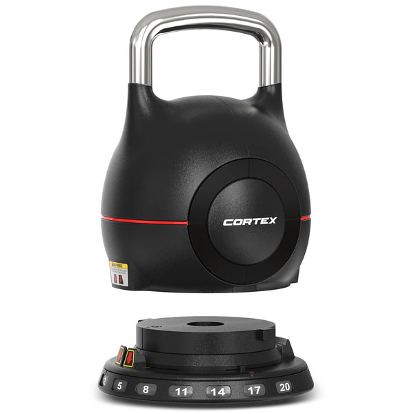 CORTEX 7-in-1 RevoLock Quick Adjust 20kg Kettlebell