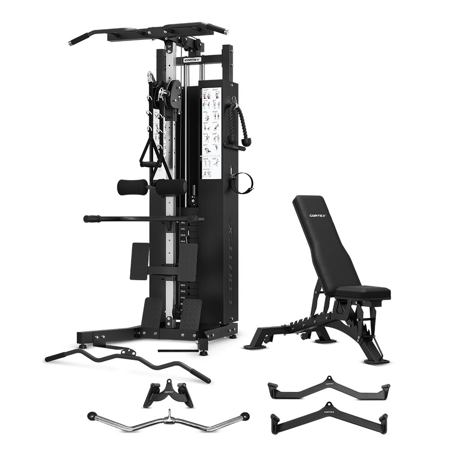 Cortex FT-12 Lat Pulldown and Row Functional Trainer Set with Pro Attachments