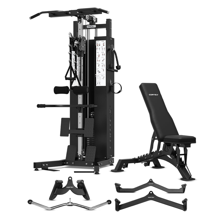 Cortex FT-13 Pulldown/Row Station 100kg with Bench and Pro Attachments