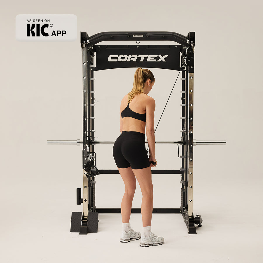 CORTEX SM-26 6-in-1 Power Rack with Dual Stack Smith & Cable Machine