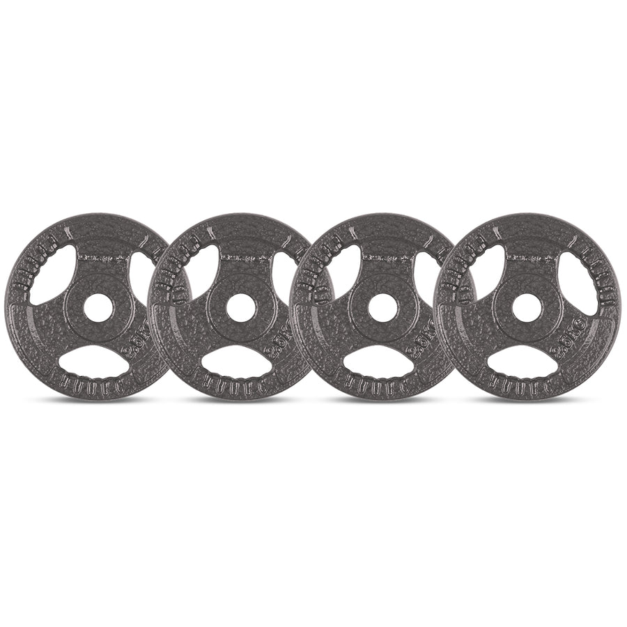 CORTEX 2.5kg Tri-Grip Standard Plates Fits 25mm Bars (Set of 4)