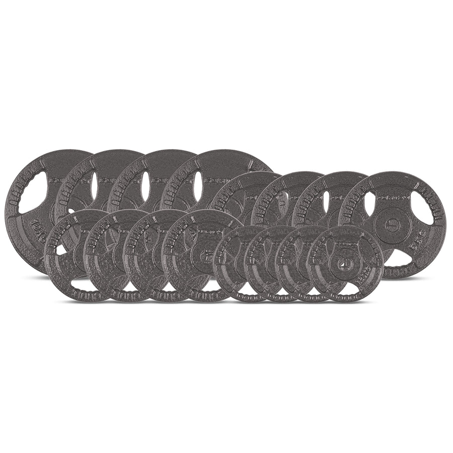 CORTEX 75kg Tri-Grip Standard Plates Fits 25mm Bars (Pair)