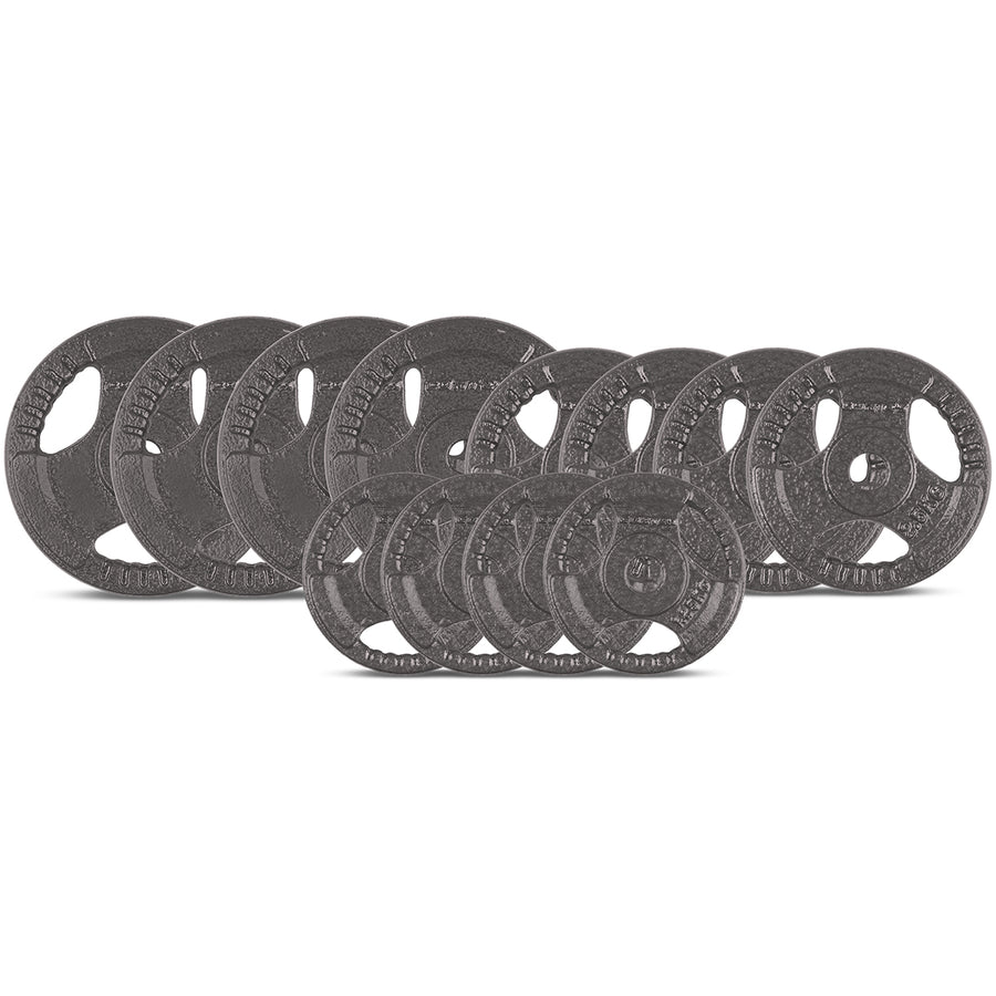 CORTEX 35kg Tri-Grip Standard Weight Plate Set Fits 25mm Bars