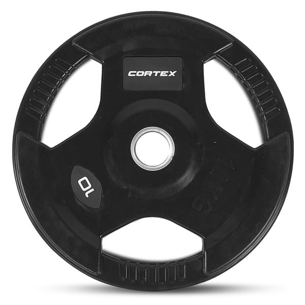 CORTEX 10kg Tri-Grip V2 50mm Olympic Plates (Pair)