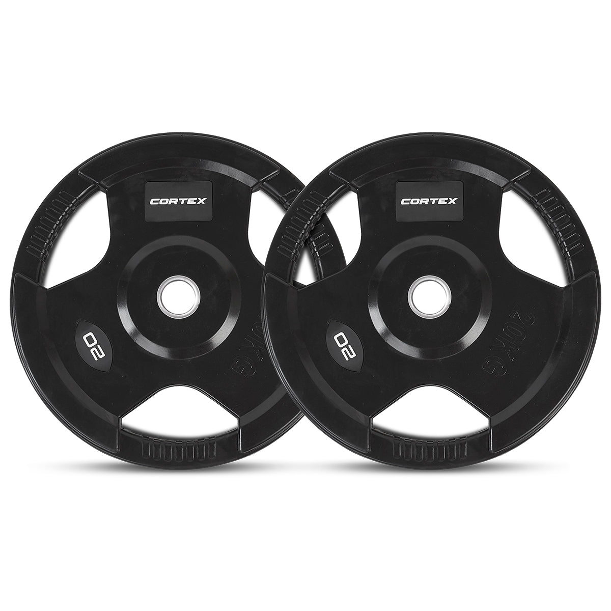 CORTEX 20kg Tri-Grip V2 50mm Olympic Plates (Pairs)