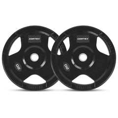 CORTEX 20kg Tri-Grip V2 50mm Olympic Plates (Pairs)