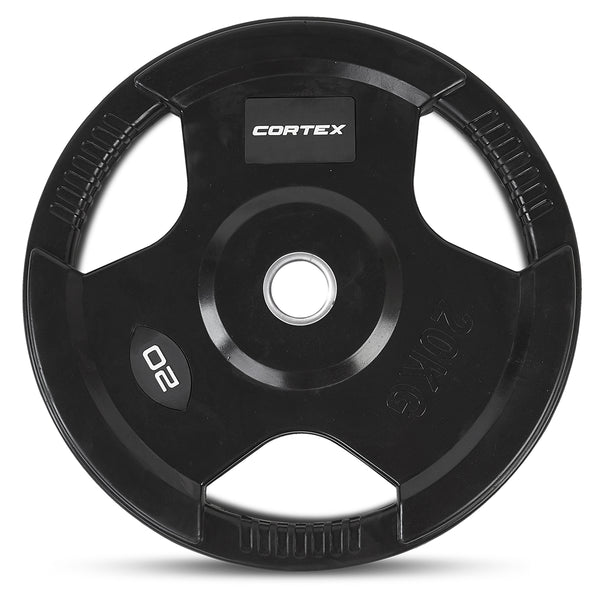 CORTEX 20kg Tri-Grip V2 50mm Olympic Plates (Pairs)