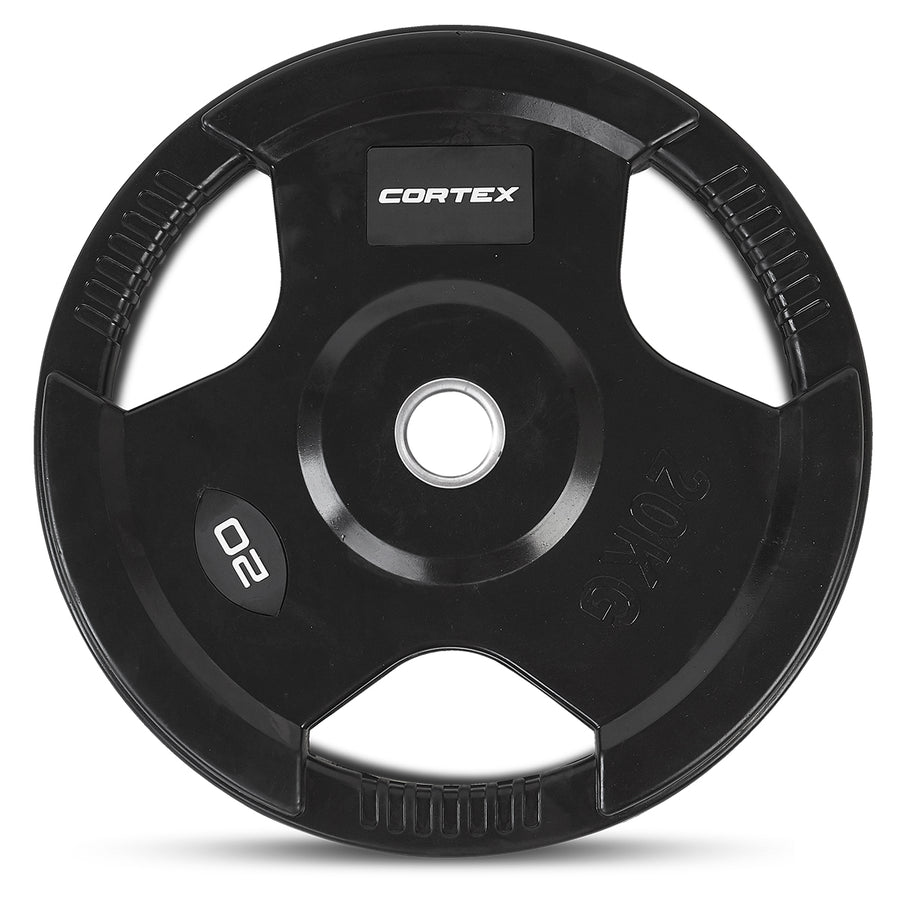 CORTEX 20kg Tri-Grip V2 50mm Olympic Plates (Pairs)