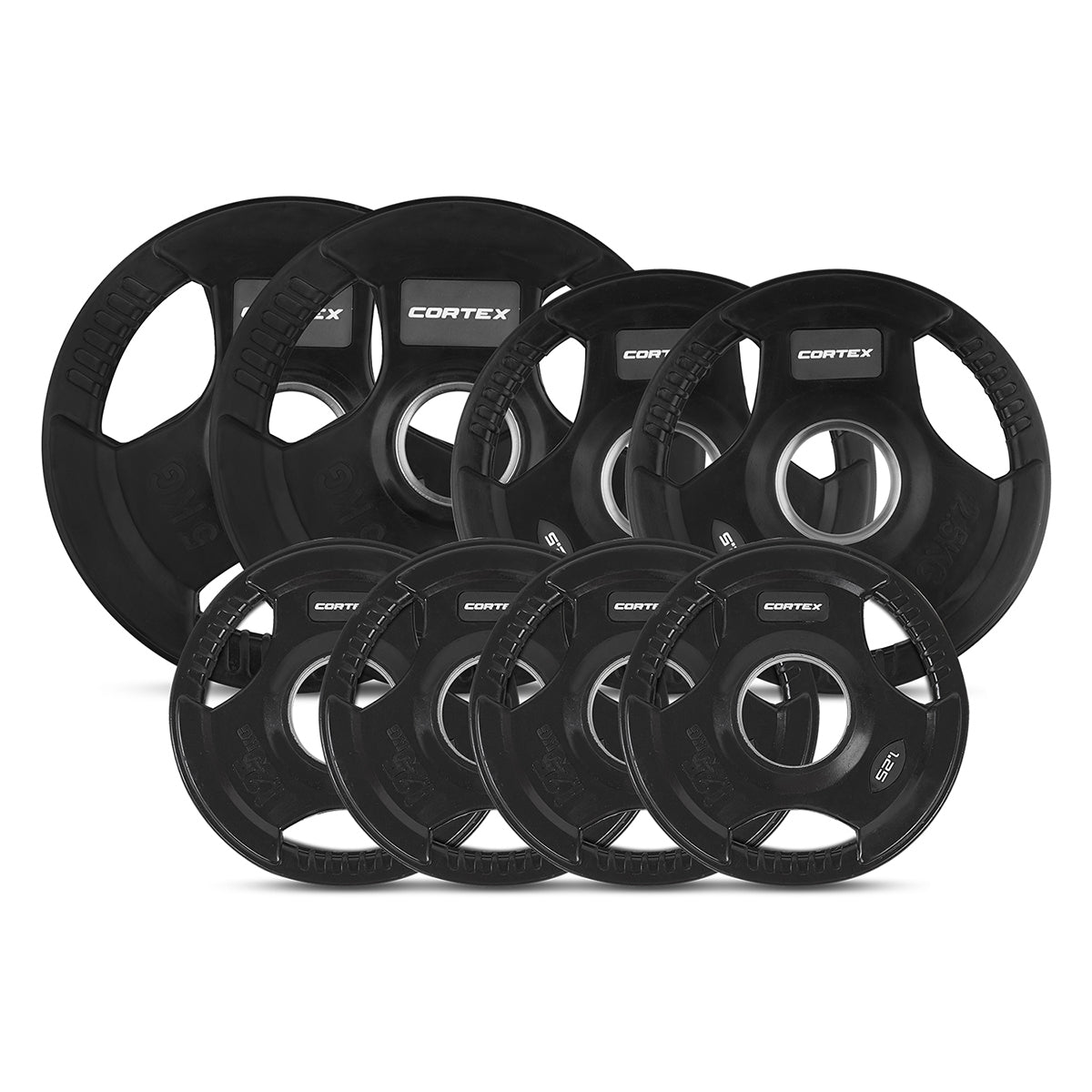 CORTEX 20kg Tri-Grip V2 50mm Olympic Plate Set