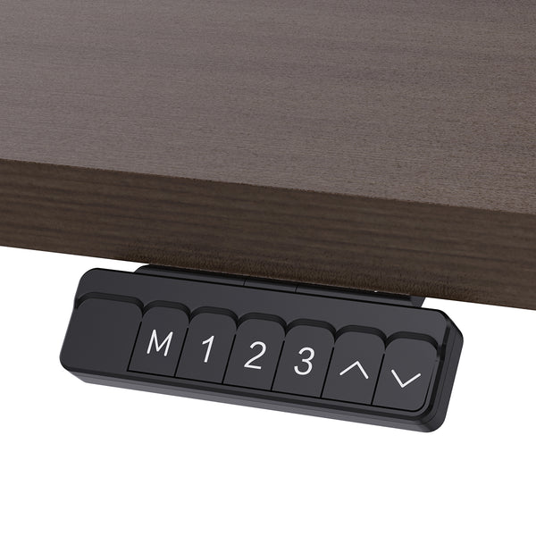 ErgoDesk Electric Standing Desk 140cm (Walnut/Black)