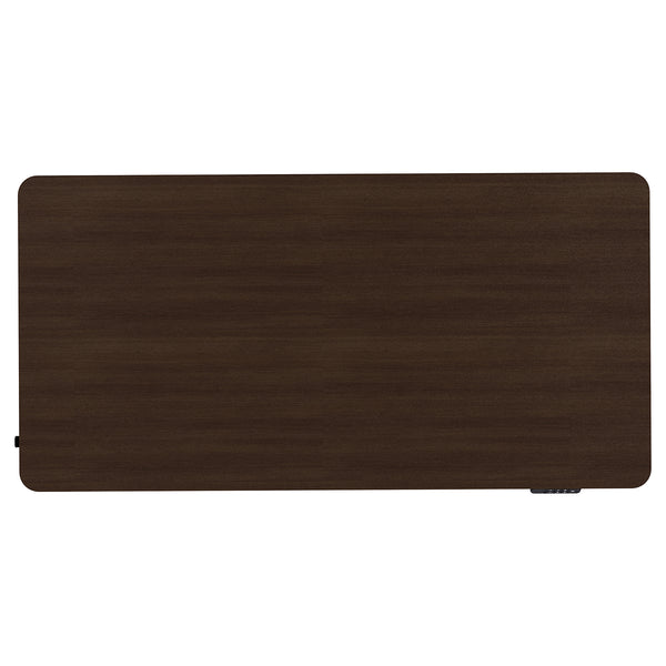 ErgoDesk Dual Motor Electric Standing Desk 160cm (Walnut/Black)