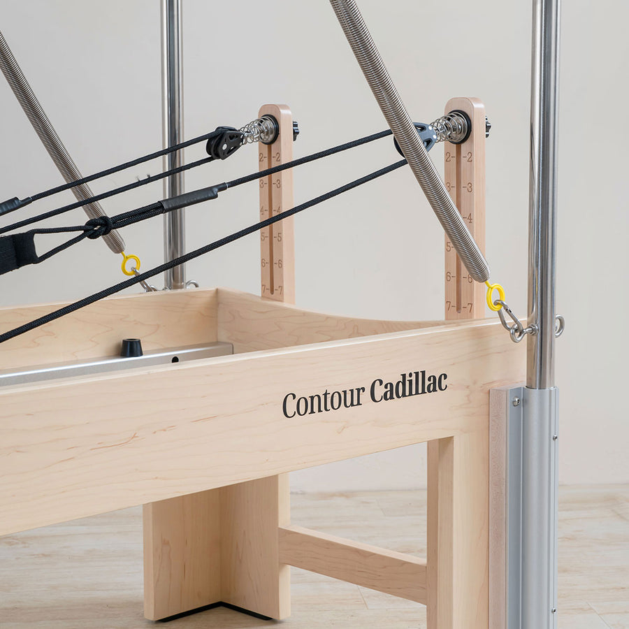 Contour Cadillac Pilates Reformer Machine with Full Trapeze Table (Beige)