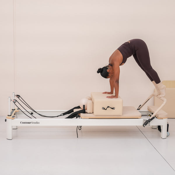 Contour Studio Commercial Pilates Reformer Machine (Beige)