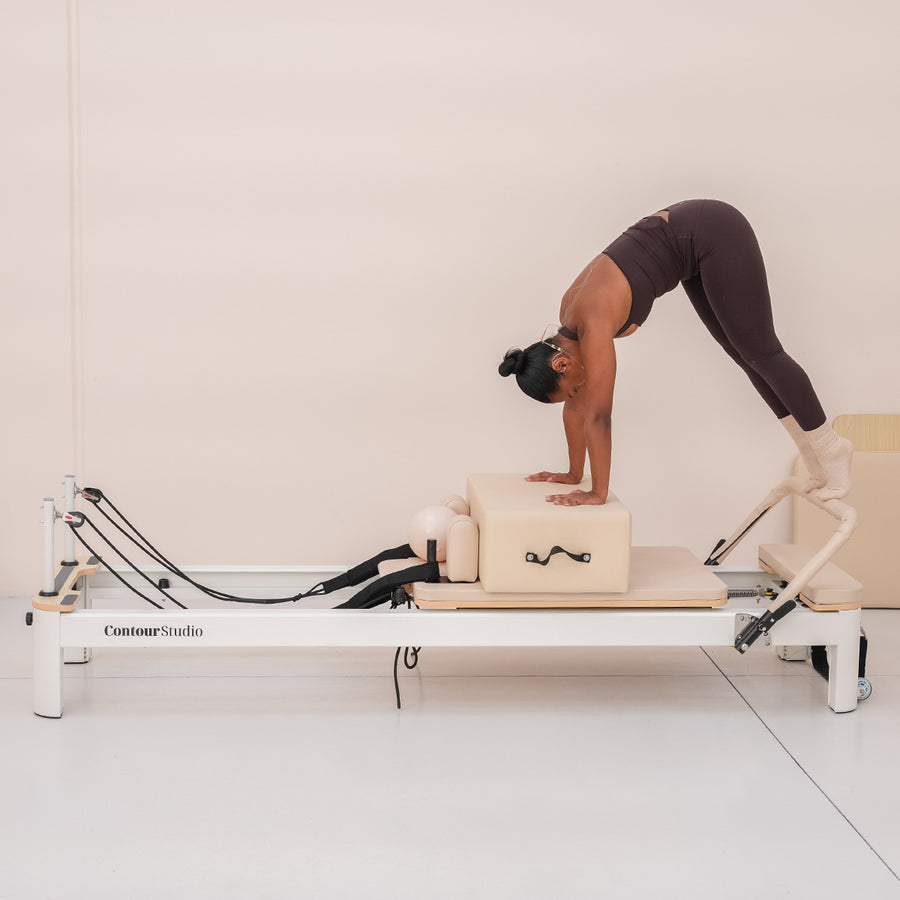 Contour Studio Commercial Pilates Reformer Machine (Beige)