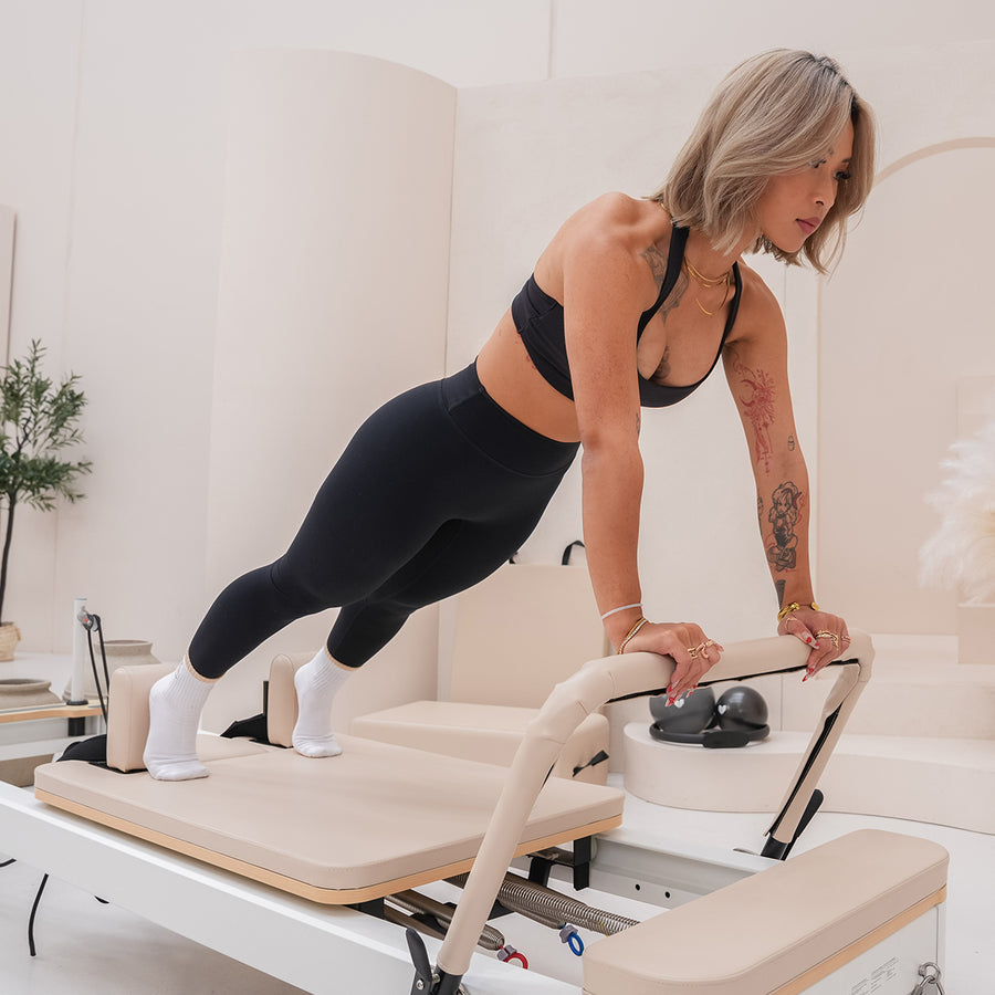 Contour Studio Commercial Pilates Reformer Machine (Beige)