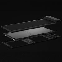 Walkingpad™ M2 Treadmill with Ergodesk Automatic White Standing Desk 1500mm + Cable Management Tray + DM9 Chair