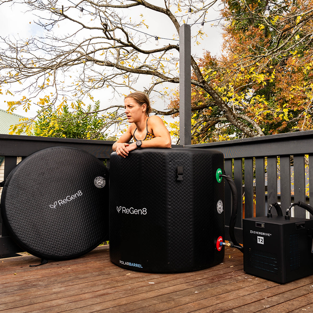 Regen8 340L Ice Bath with 280W 3c Chiller PolarBarrel T1