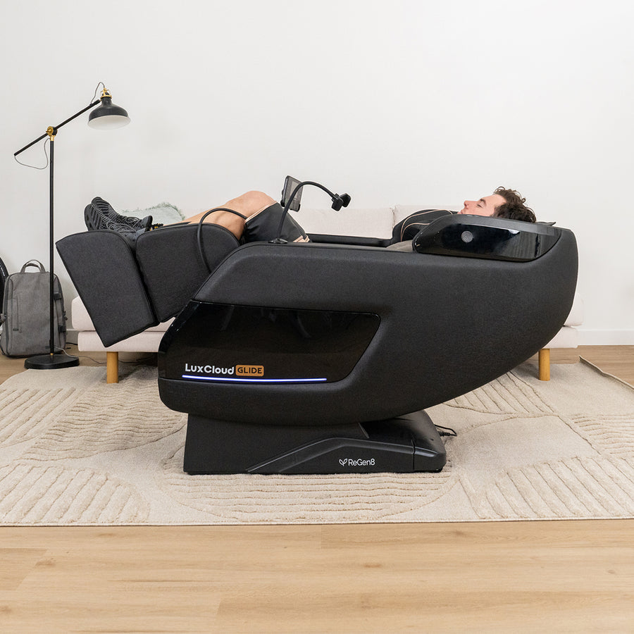 Regen8 LuxCloud Glide - Zero Gravity Heated Massage Chair with Full Size SL Track