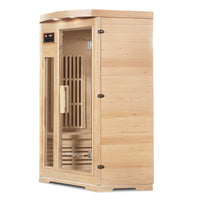 ReGen8 Duo Corner - 2 Person Infrared Sauna (Natural)