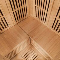 ReGen8 Duo Corner - 2 Person Infrared Sauna (Natural)