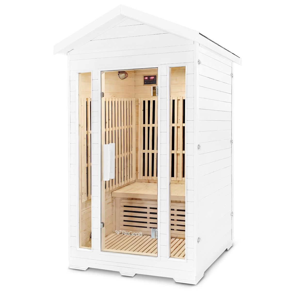 ReGen8 Duo Outdoor - 2 Person Infrared Sauna (White)