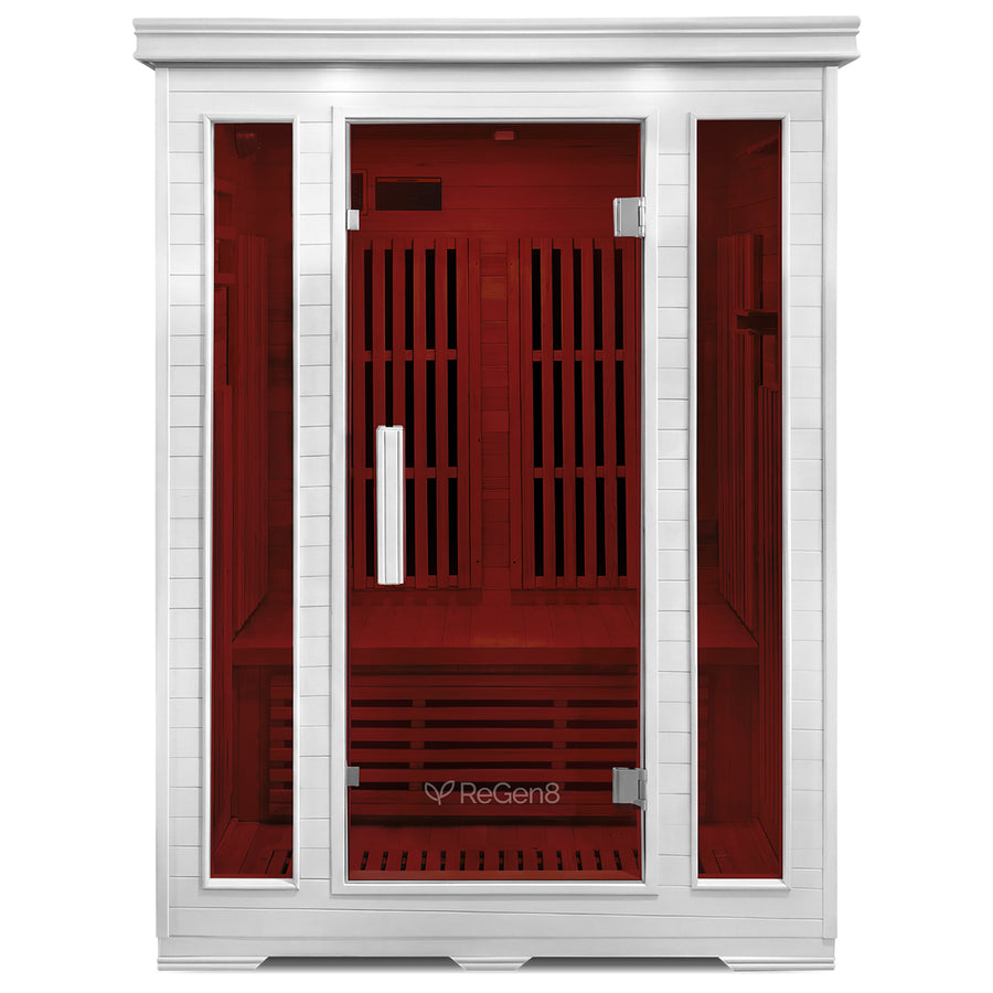 ReGen8 Duo Indoor - 2 Person Infrared Sauna (White)