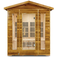 ReGen8 Quadro Outdoor - 4 Person Infrared Sauna (Natural)