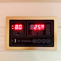 ReGen8 Quadro Outdoor - 4 Person Infrared Sauna (Natural)