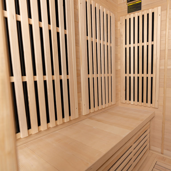 ReGen8 Quadro Indoor - 4 Person Infrared Sauna (Natural)