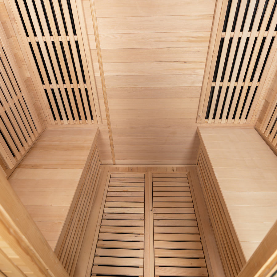 ReGen8 Quadro Indoor - 4 Person Infrared Sauna (Natural)